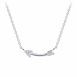 Silver Arrow Necklace Very Unique and Rare Anti Tarnish
