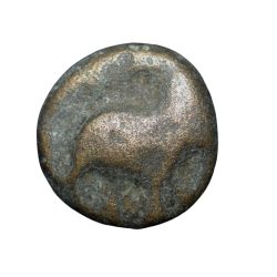Copper Coin of Satavahan Dynasty (1st Cen. BC) from Marathwada Region Elephant/Ujjaini Type