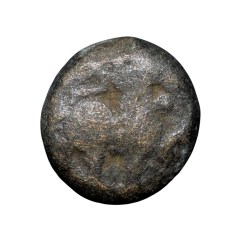 Copper Dramma of Yadavas of Devagiri(12th Cen. AD) with Lion facing Right Heavy