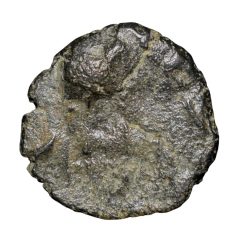 Alternative view of Copper-Alloy Coin of Bhimavarman(3rd Cen. AD) of Magh Dynasty of Kausambhi Bull/Tree