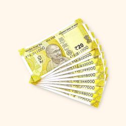 Rs 20 India Banknote Fancy Number Set 011000 till 099000 Gem Unc Very Unique and Rare