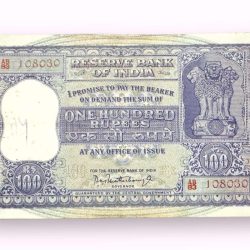Rs 100 Republic India Banknote 1960s Big Dam Issue Signed By PC Bhattachariya Very Unique and Rare starting 108