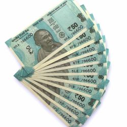 Rs 50 India Banknote Low Serial Same Number 10 Notes 786600 GEM Unc Unique and Rare