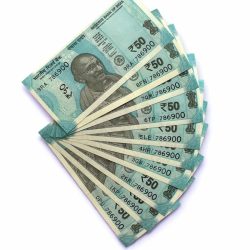 Rs 50 India Banknote Low Serial Same Number 10 Notes 786900 GEM Unc Unique and Rare