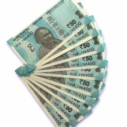 Rs 50 India Banknote Low Serial Same Number 10 Notes 786400 GEM Unc Unique and Rare