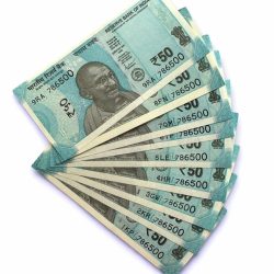 Rs 50 India Banknote Low Serial Same Number 10 Notes 786500 GEM Unc Unique and Rare