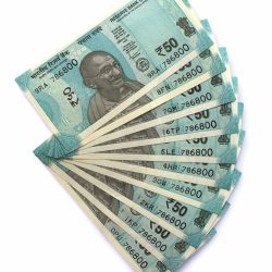 Rs 50 India Banknote Low Serial Same Number 10 Notes 786800 GEM Unc Unique and Rare