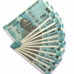 Rs 50 India Banknote Low Serial Same Number 10 Notes 786200 GEM Unc Unique and Rare