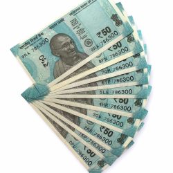 Rs 50 India Banknote Low Serial Same Number 10 Notes 786300 GEM Unc Unique and Rare