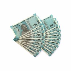 Rs 50 India Banknote Low Serial Same Number Twin Pair Set 786110 TO 786990 Very Unique and Rare