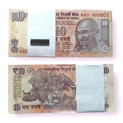 Rs 10 India Banknote Low Serial Issue 000801 to 000900 GEM Unc Unique and Rare INSET L Telescope Issue