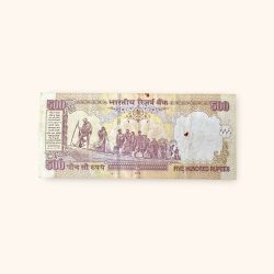 Alternative view of Rs 500 India Banknote Previous Issue Small Font Fancy Number 1000000 Unique and Rare