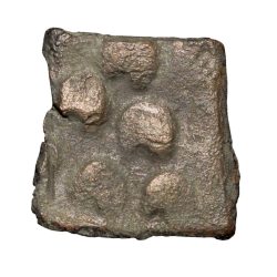 Copper Coin of Satavahan Dynasty (1st Cen. BC) from Vidarbha(Amravati) Region with 6-Arched Hill/Tree Railing