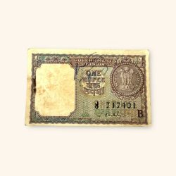 Re 1 India Banknote Signed by S Bhootalingham Serial Bundle Unique and Rare Year 1965