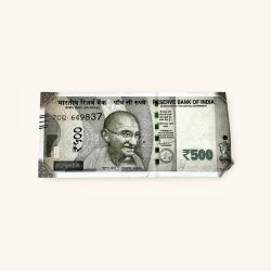 Rs 500 India Banknote Error One Side No Number Error Very Unique and Rare