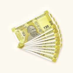 Rs 20 India Banknote Fancy Number Set 100100 till 900900 Gem Unc Very Unique and Rare