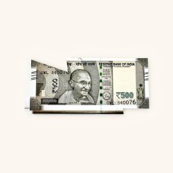 Rs 500 India Banknote Issue Very Unique and Rare Massive Extra Paper Error Consecutive Unique and Rare