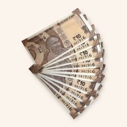 Rs 10 India Banknote Holy Solid Number 541916 10 Note Set Gem Unc Unique and Rare