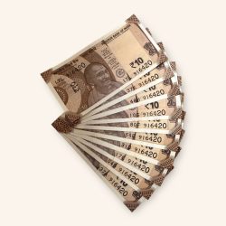 Rs 10 India Banknote Holy Solid Number 916420 10 Note Set Gem Unc Unique and Rare