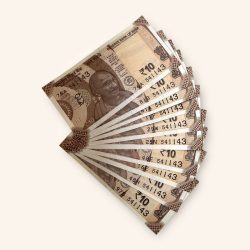 Rs 10 India Banknote Holy Solid Number 541143 10 Note Set Gem Unc Unique and Rare
