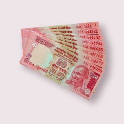 Rs 20 India Banknote 8 note set same prefix fancy numbers starting 002211 till 009988 Unique and Rare