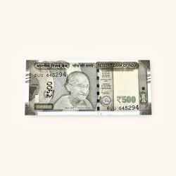 Rs 500 India Banknote Error Ink Smudge Error Unique and Rare