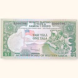 1 Samoan Tala Banknote Holy Number Ending 786 Very Unique and Rare