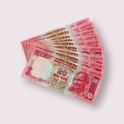 Rs 20 India Banknote 10 note sets same prefix fancy numbers starting 004201 till 004209 Unique and Rare