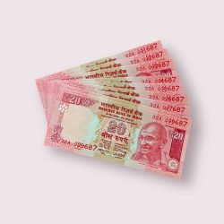 Rs 20 India Banknote 9 note set same prefix fancy numbers starting 001687 till 009687 Unique and Rare
