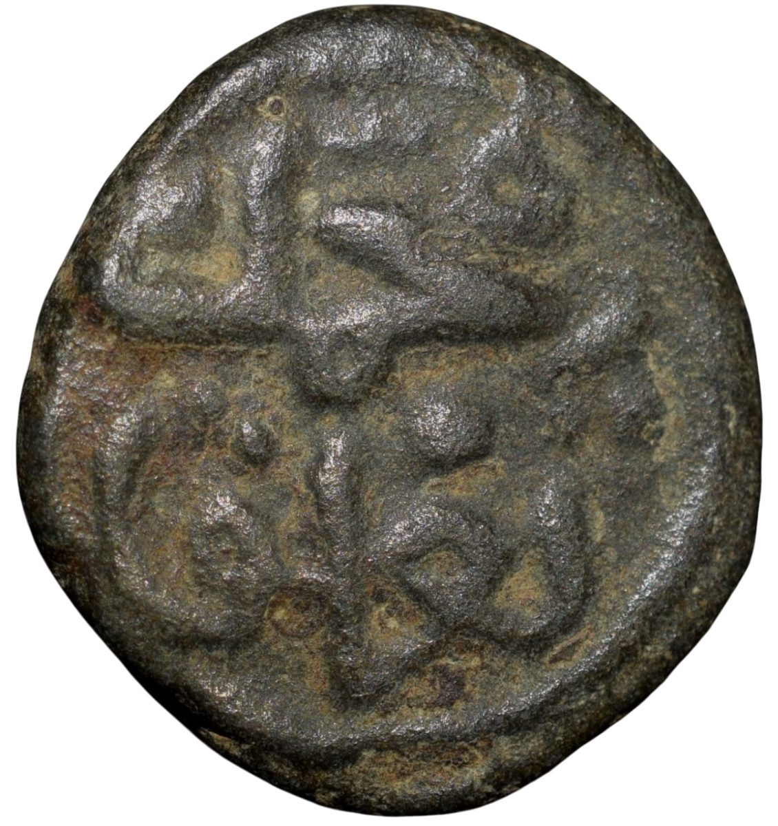 Copper 8-Gani of Muhmmad Bin Tughluq(AD 1325-1351) of Delhi Sultanate D421