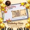 Special 10 Rupee Birthday Note Choose your Date of Birth and it will be Delivered to you