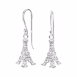 Silver Eiffel Tower Earrings Very Unique and Rare Anti Tarnish
