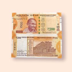 HS 13 Rs 200 India Banknote Star Replacement Issue 3CC Inset L 2018 Limited Issue