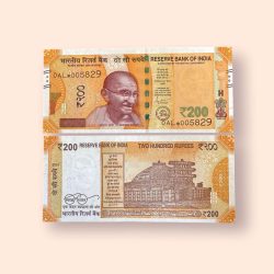 HS 24 Rs 200 India Banknote Star Replacement Issue 0AL Inset A 2021 Limited Issue