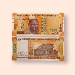 HS 29 Rs 200 India Banknote Star Replacement Issue 8FQ Inset R 2021 Limited Issue