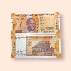 HS 34 Rs 200 India Banknote Star Replacement Issue 9AW Inset S 2022 Limited Issue