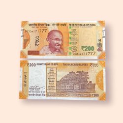 HS 5 Rs 200 India Banknote Star Replacement Issue 0CC Inset L 2017 Limited Issue