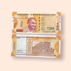 HS 6 Rs 200 India Banknote Star Replacement Issue 1CC Inset L 2017 Limited Issue