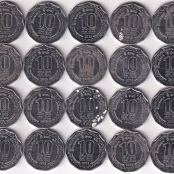 Alternative view of Sri Lanka 10 Rupees 20 Different Commemorative Issue Stainless Steel Coins Set