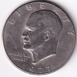 USA 1 Dollar 1977 Eisenhower Dollar Copper Nickel Coin