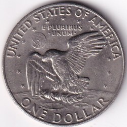 Alternative view of USA 1 Dollar 1978 Eisenhower Dollar Copper Nickel Coin