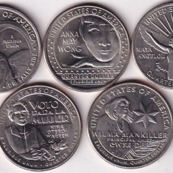 USA Quarter Dollar 2022 Five Different Commemorative Issue Unc Set