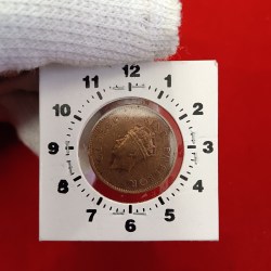 Ex Rare Error George Vi One Quarter Anna 2 "O Clock Error Coin 1938 Year British of India