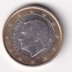 Spain 1 Euro 2024 - Philip VI RARE Bimetallic Coin #M-953