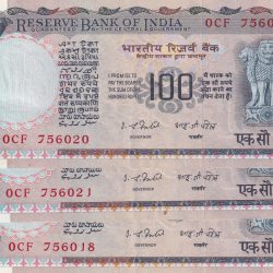 100 Rupees Cobalt Blue Governor I.j.patel UNC Condition Rare 1 Note