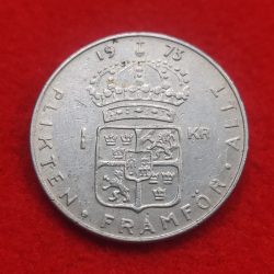 Alternative view of SWEDEN ONE KRONA 1973