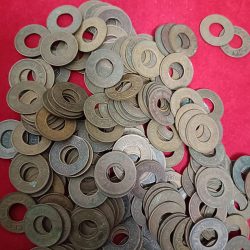 George Vi One Pice Hole Coin 50 Pcs Given Sale Mix Years Mix Mints British of India 1944 45...47