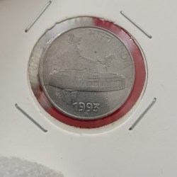 50 Paise Rare Coin 1993 Year Bombay Mint Extra Fine Condition