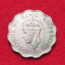 Alternative view of BRITISH INDIAN ONE ANNA GEORGE VI 1944