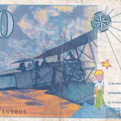 Alternative view of France 50 Francs - Saint-Exupéry World Note #b-2